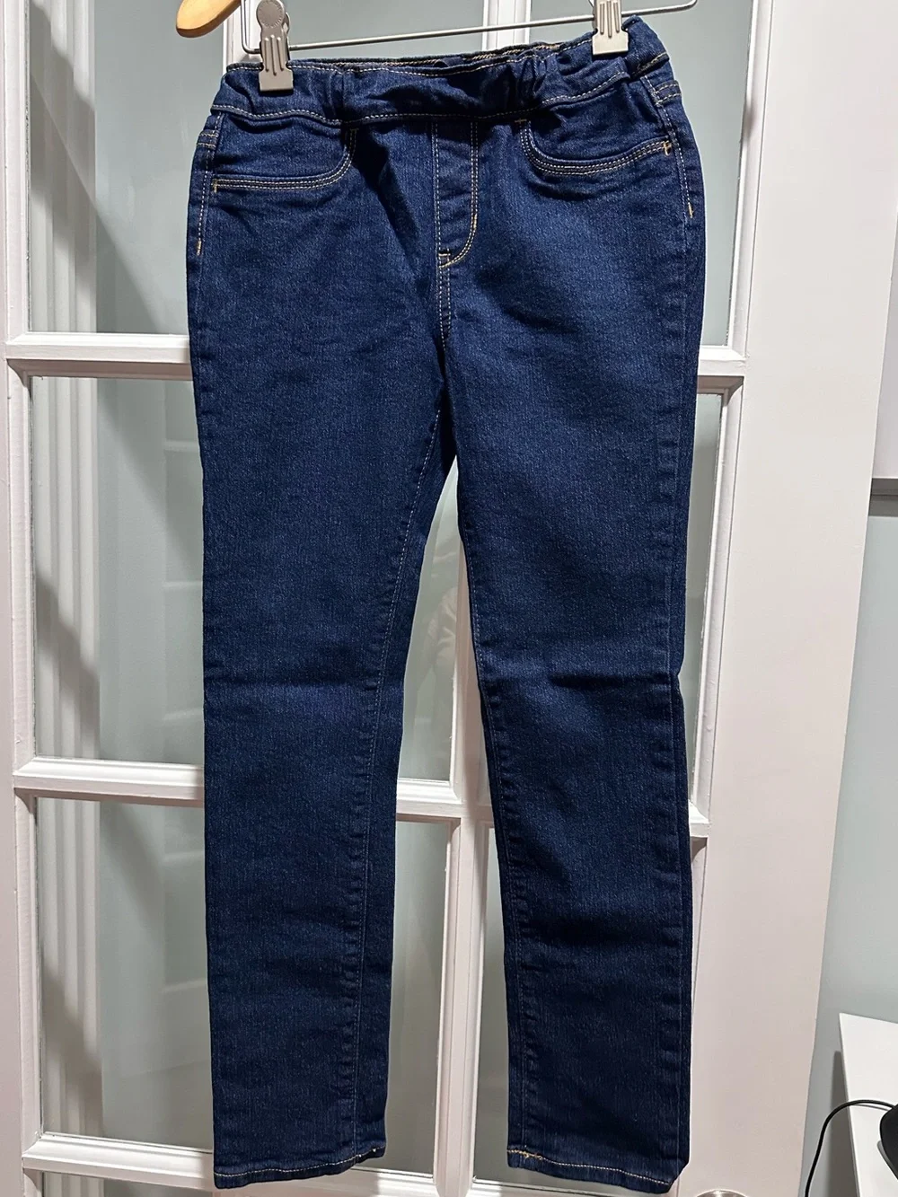 Old Navy Dark Blue Girls' Stretch Denim Jeans size 10-12 slim
